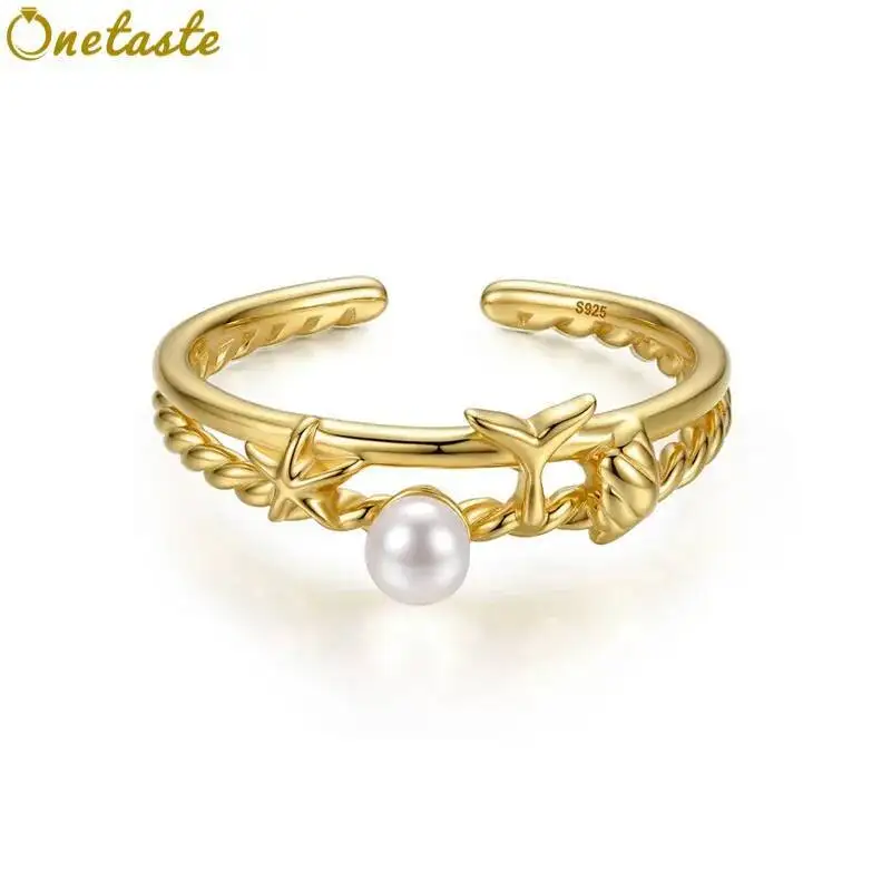 S925 Silver High Polished Hollow Duo Band Starfish Fishtail Open Rings For Women Pearl Dainty Trendy Lightweight Ring Party Gift
S925 Silver High Polished Hollow Duo Band Starfish Fishtail Open Rings For Women Pearl Dainty Trendy Lightweight Ring Party Gift