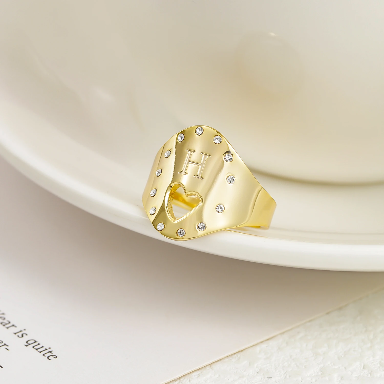Zciti Personalized Initial Letter Rings Custom Name Rings Stainless Steel Jewlery for Women Couple Ring Wedding Gift
Zciti Personalized Initial Letter Rings Custom Name Rings Stainless Steel Jewlery for Women Couple Ring Wedding Gift