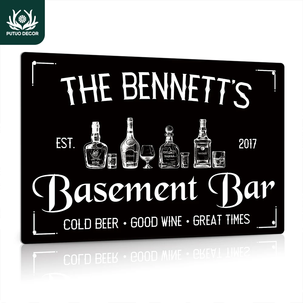Putuo Decor Personalized Basement Bar Sign, Custom Name/Year, Decorative Basement Wall Sign, 12x8 Inches Metal Sign
Putuo Decor Personalized Basement Bar Sign, Custom Name/Year, Decorative Basement Wall Sign, 12x8 Inches Metal Sign