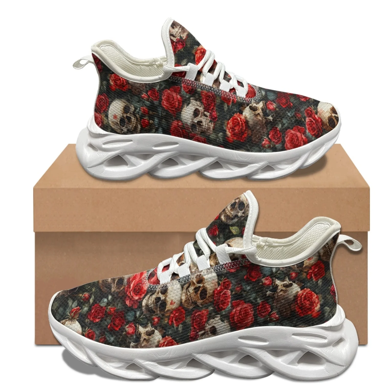 XIXIRIMIDO Rose Skull Blade Running Shoes Women's Lightweight Sneakers Men's Commuter Shoes Comfortable Breathable Soft 35-48
XIXIRIMIDO Rose Skull Blade Running Shoes Women's Lightweight Sneakers Men's Commuter Shoes Comfortable Breathable Soft 35-48