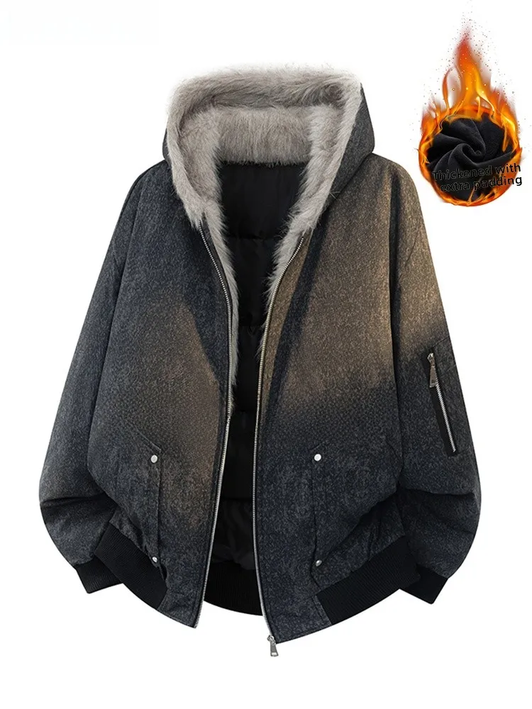 Trendy Cotton Jaet for Men Loose Thi Warmth Autumn Winter New Sle Mountain Eagle Coat Faionable Urban Casual Wear
Trendy Cotton Jaet for Men Loose Thi Warmth Autumn Winter New Sle Mountain Eagle Coat Faionable Urban Casual Wear