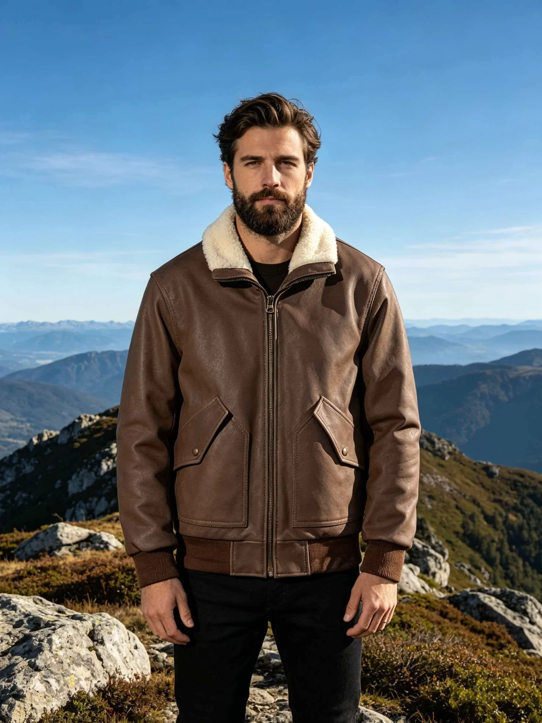Dark Brown Winter Leather Jacket Men Retro Style Plus Size 5XL Genuine Natural Cowhide Turn-Down Collar Military Flight Coat
Dark Brown Winter Leather Jacket Men Retro Style Plus Size 5XL Genuine Natural Cowhide Turn-Down Collar Military Flight Coat