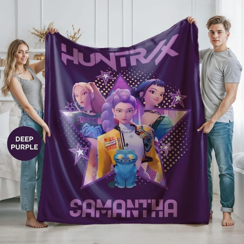 K-POP D-Demon-Hunters Custom Blanket With Your Name For Office Home Camping Nap Leisure Blankets Birthday Gifts For Girls
K-POP D-Demon-Hunters Custom Blanket With Your Name For Office Home Camping Nap Leisure Blankets Birthday Gifts For Girls
