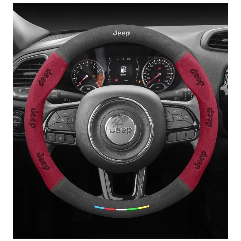 Jeep Wrangler JK Patriot Commander Grand Cherokee Compass Wagoneer Gladiator Renegade Suede Anti-Slip Car Steering Wheel Cover
Jeep Wrangler JK Patriot Commander Grand Cherokee Compass Wagoneer Gladiator Renegade Suede Anti-Slip Car Steering Wheel Cover