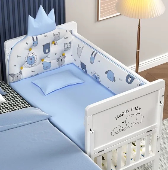 #Solid Wood Multifunctional Movable Crib For Newborns With Comfortable Double Bed Durable For Bedroom And Living Room Use
#Solid Wood Multifunctional Movable Crib For Newborns With Comfortable Double Bed Durable For Bedroom And Living Room Use