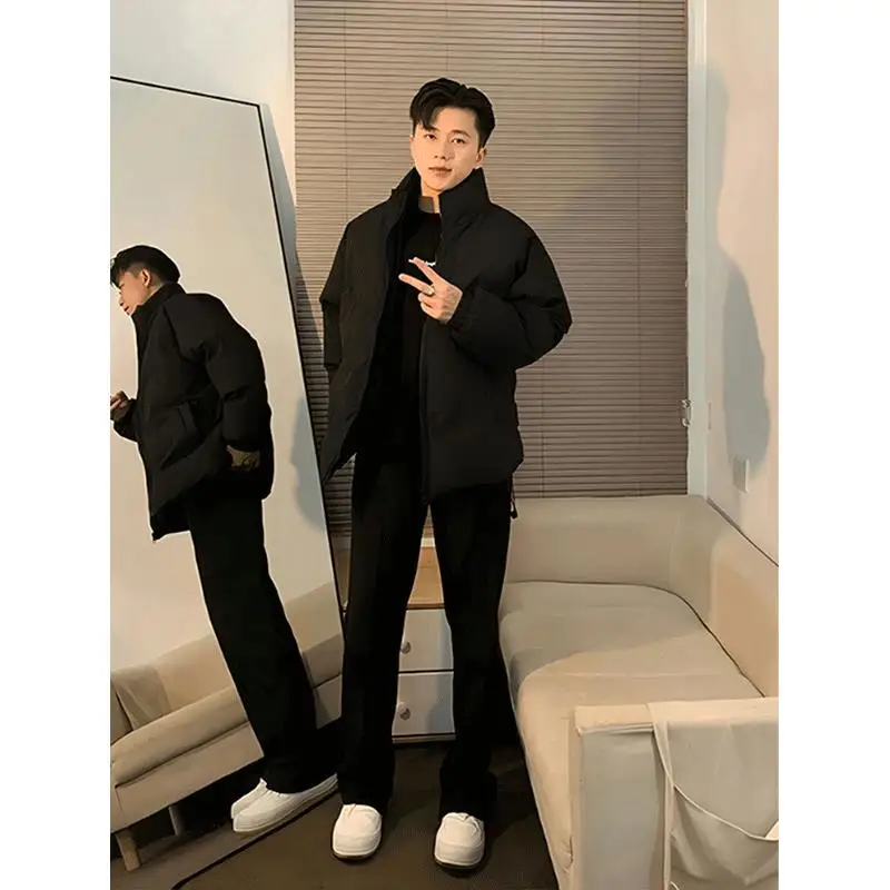 Bla ort Thiened Cotton Jaet Men's Winter Warm Stand Collar Bread Sle American Cool Cleanfit Cotton Coat Outerwear
Bla ort Thiened Cotton Jaet Men's Winter Warm Stand Collar Bread Sle American Cool Cleanfit Cotton Coat Outerwear