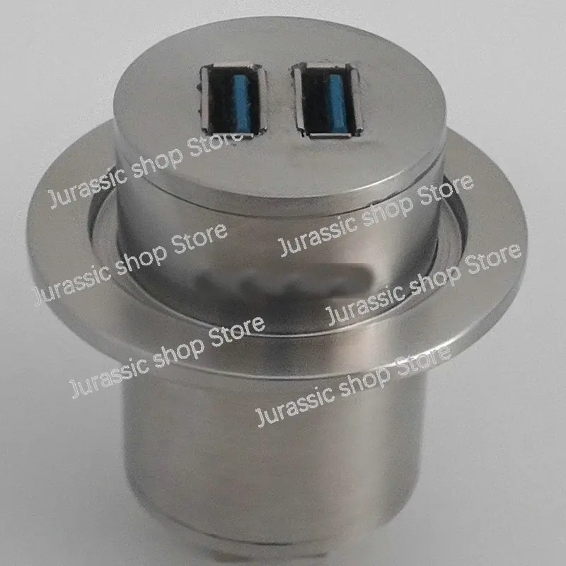 Custom 304 Stainless Steel KF40 KF50 Vacuum Flange with 2 Core USB3.0 Vacuum Feed-Through Electrode
Custom 304 Stainless Steel KF40 KF50 Vacuum Flange with 2 Core USB3.0 Vacuum Feed-Through Electrode