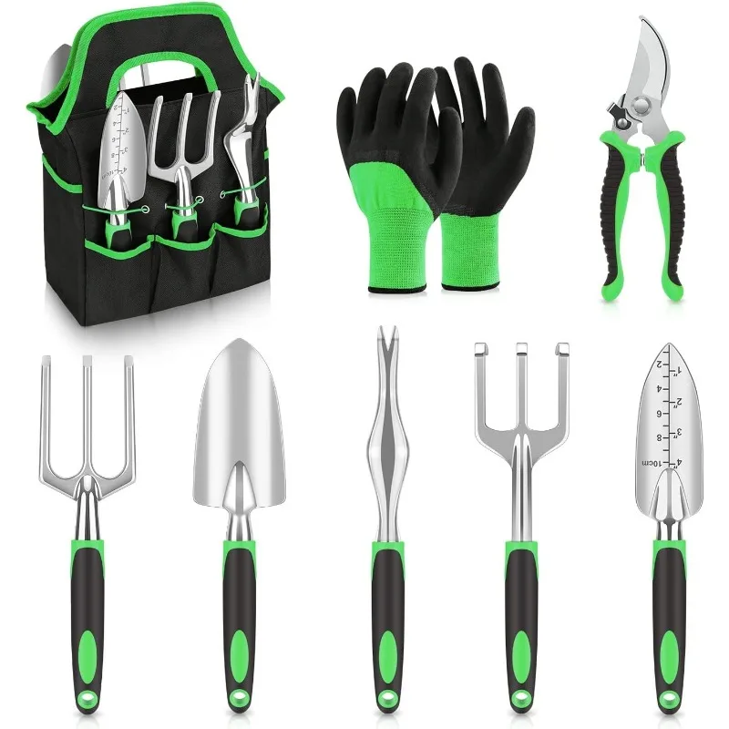 8pcs Gardening Tool Set with Tote Bag Gloves Pruning Shears for Plant Care
8pcs Gardening Tool Set with Tote Bag Gloves Pruning Shears for Plant Care