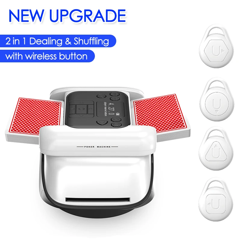360° Rotating Automatic Card Shuffling Dealer Machine 2 in 1 Dealing Cards Shuffler Poker Device for Outdoor Camping Games
360° Rotating Automatic Card Shuffling Dealer Machine 2 in 1 Dealing Cards Shuffler Poker Device for Outdoor Camping Games