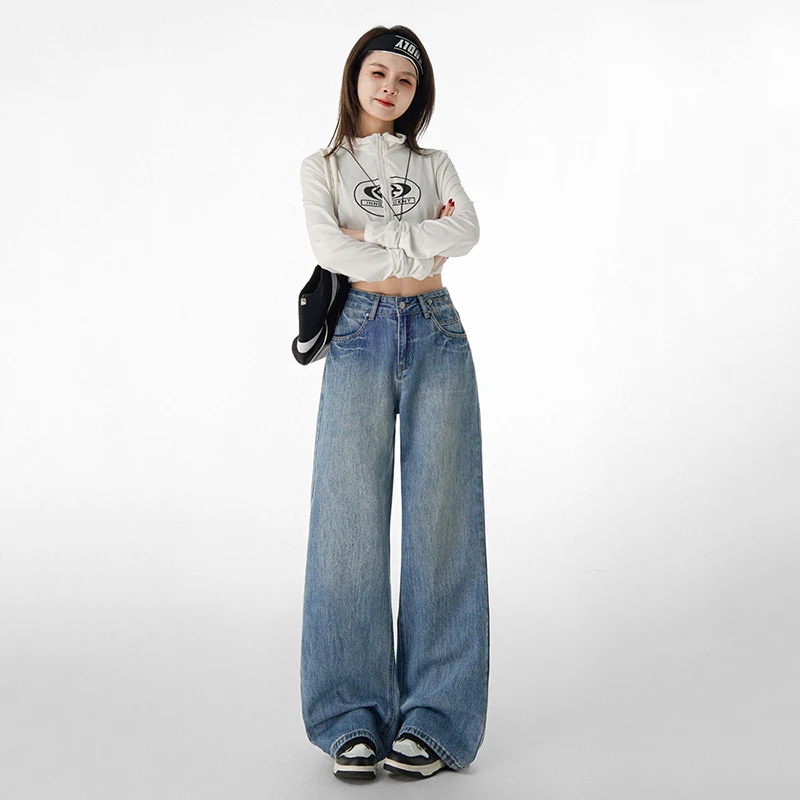 High Waist Jeans Women Straight Leg Loose Fit Casual Trousers Comfort Pants Relaxed Style Everyday Wear Trendy Fashion Classic
High Waist Jeans Women Straight Leg Loose Fit Casual Trousers Comfort Pants Relaxed Style Everyday Wear Trendy Fashion Classic