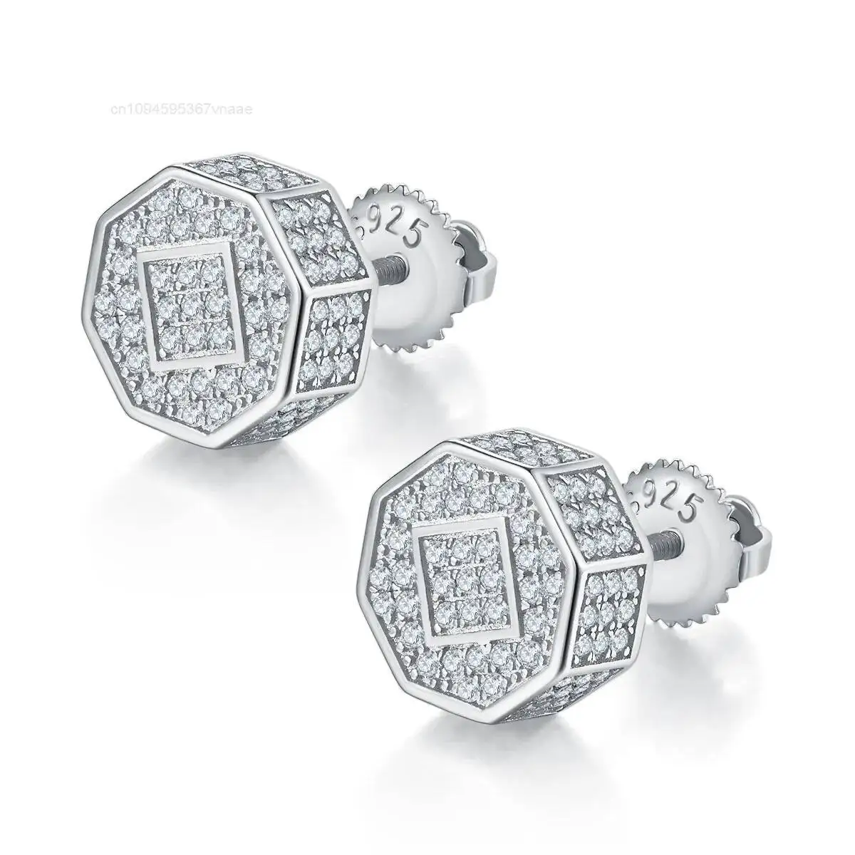New Design 925 Sterling Silver Screw Back GRA Certificated Diamond Moissanite Stud Earrings for Men
New Design 925 Sterling Silver Screw Back GRA Certificated Diamond Moissanite Stud Earrings for Men