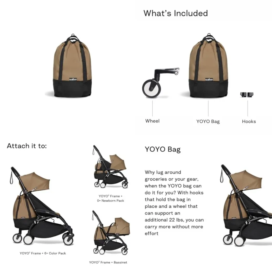 Stokke YOYO Bag, - Provides Additional, Sturdy Storage on The YOYO2 Stroller - Includes Wheel Base and Hooks
Stokke YOYO Bag, - Provides Additional, Sturdy Storage on The YOYO2 Stroller - Includes Wheel Base and Hooks