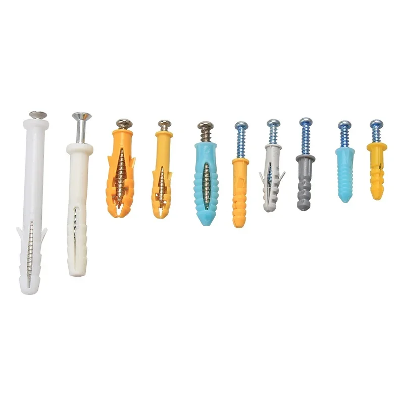200pcs/set Plastic Expansion Drywall Anchor Screws Self Tapping Screw Assortment Kit M4 M5 Stainless Steel Tube Wall Plugs
200pcs/set Plastic Expansion Drywall Anchor Screws Self Tapping Screw Assortment Kit M4 M5 Stainless Steel Tube Wall Plugs