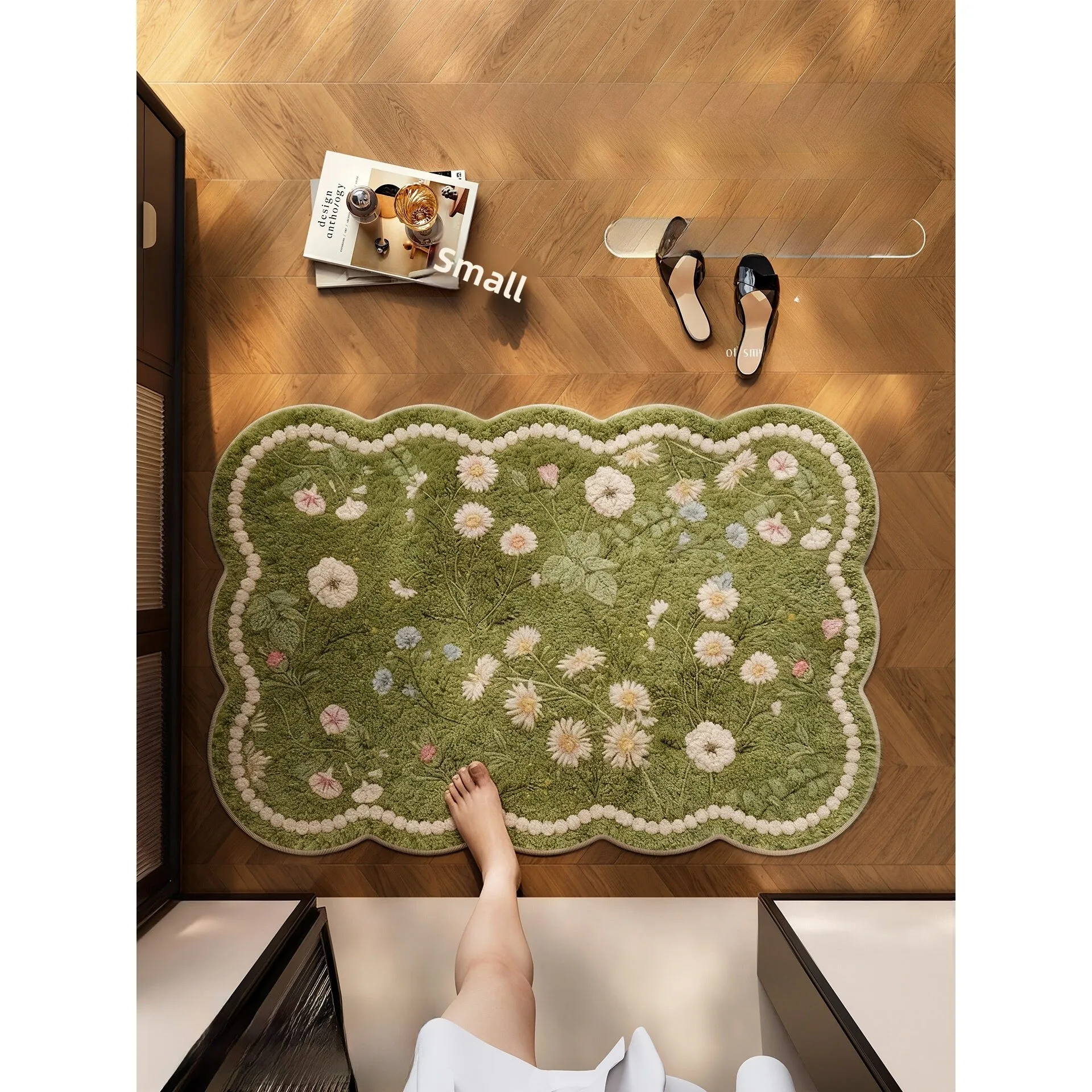 Thickened Absorbent Bathroom Mat Woolen Simulation Anti-Slip Toilet Entrance Home Use Rug Floral Pattern Printed Home Textile
Thickened Absorbent Bathroom Mat Woolen Simulation Anti-Slip Toilet Entrance Home Use Rug Floral Pattern Printed Home Textile