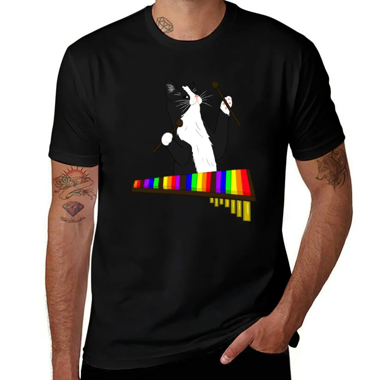 Xylophone Cat T-Shirt Casual Street Style Short Sleeve Tee
Xylophone Cat T-Shirt Casual Street Style Short Sleeve Tee