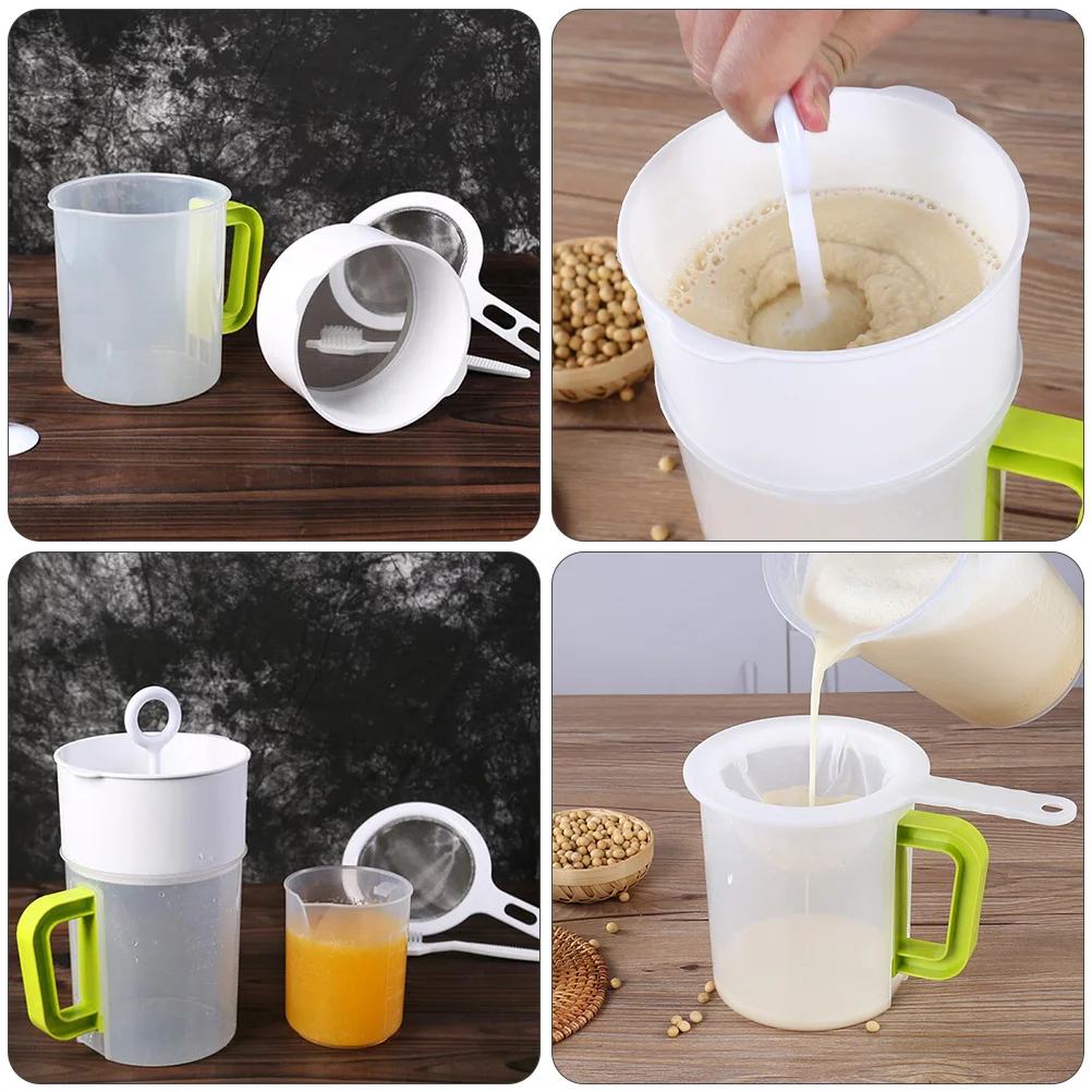 Soy Milk Filter Cup Set Grease Yogurt Strainer Net Mesh Cups Fine for Liquids Filters Multifunction
Soy Milk Filter Cup Set Grease Yogurt Strainer Net Mesh Cups Fine for Liquids Filters Multifunction