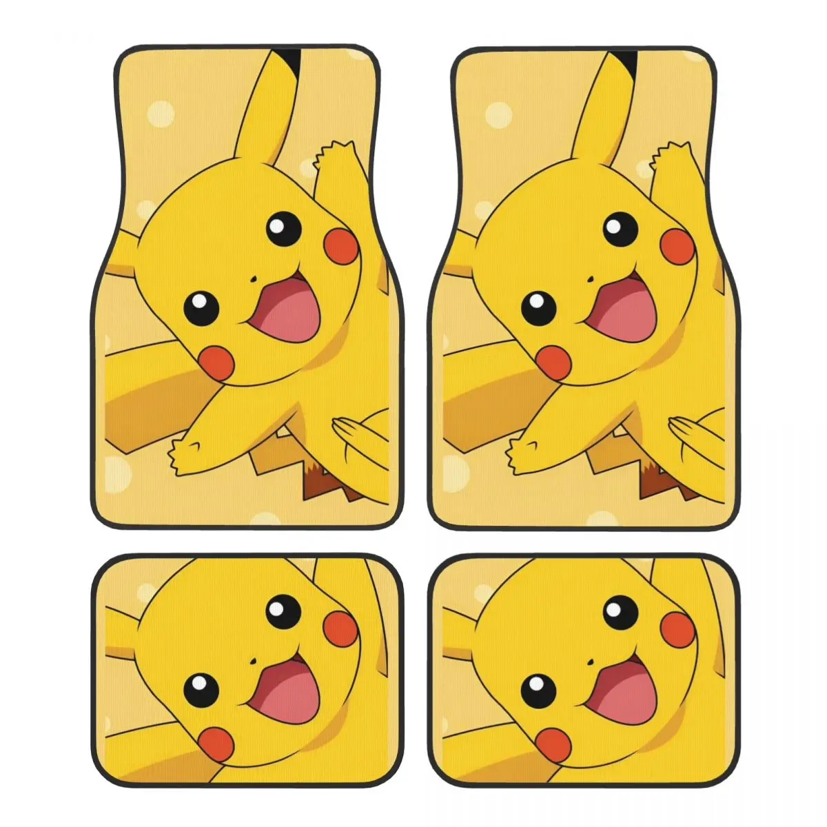 Cute Pikachus Cartoon Monster Universal Fit Car Floor Mats Car Carpet Mat Set of 4pcs with Anti-Slip Backing for Sedans Trucks
Cute Pikachus Cartoon Monster Universal Fit Car Floor Mats Car Carpet Mat Set of 4pcs with Anti-Slip Backing for Sedans Trucks