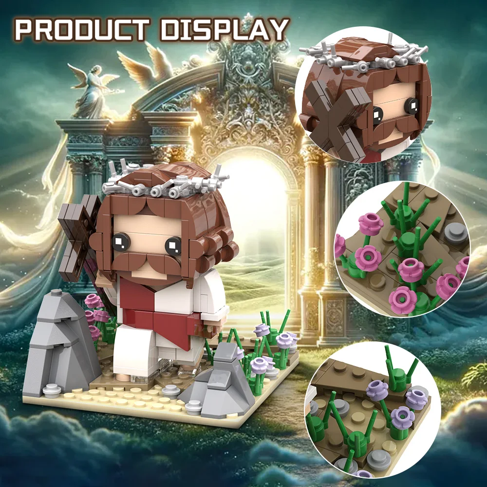 Moc Christ Carrying Cross Building Blocks - Пасхальный комплект модели дисплея Религиозная фигурка Библейская сцена Набор кирпичей для детей и взрослых Игрушки
Moc Christ Carrying Cross Building Blocks - Пасхальный комплект модели дисплея Религиозная фигурка Библейская сцена Набор кирпичей для детей и взрослых Игрушки