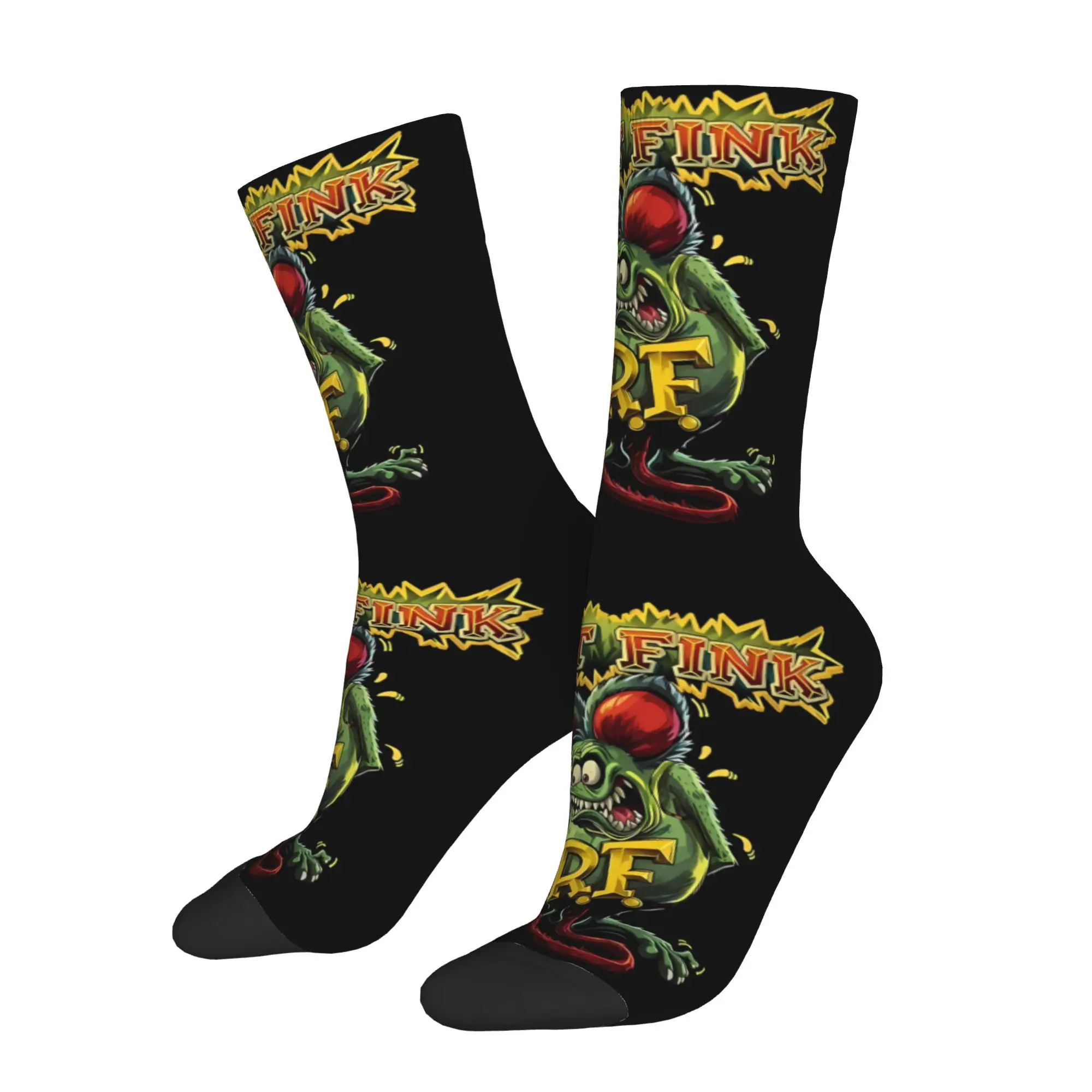 Funny Crazy Sock for Men Rat Fink Green Hot Rod Cartoon Hip Hop Pattern Printed Crew Sock Casual Gift
Funny Crazy Sock for Men Rat Fink Green Hot Rod Cartoon Hip Hop Pattern Printed Crew Sock Casual Gift
