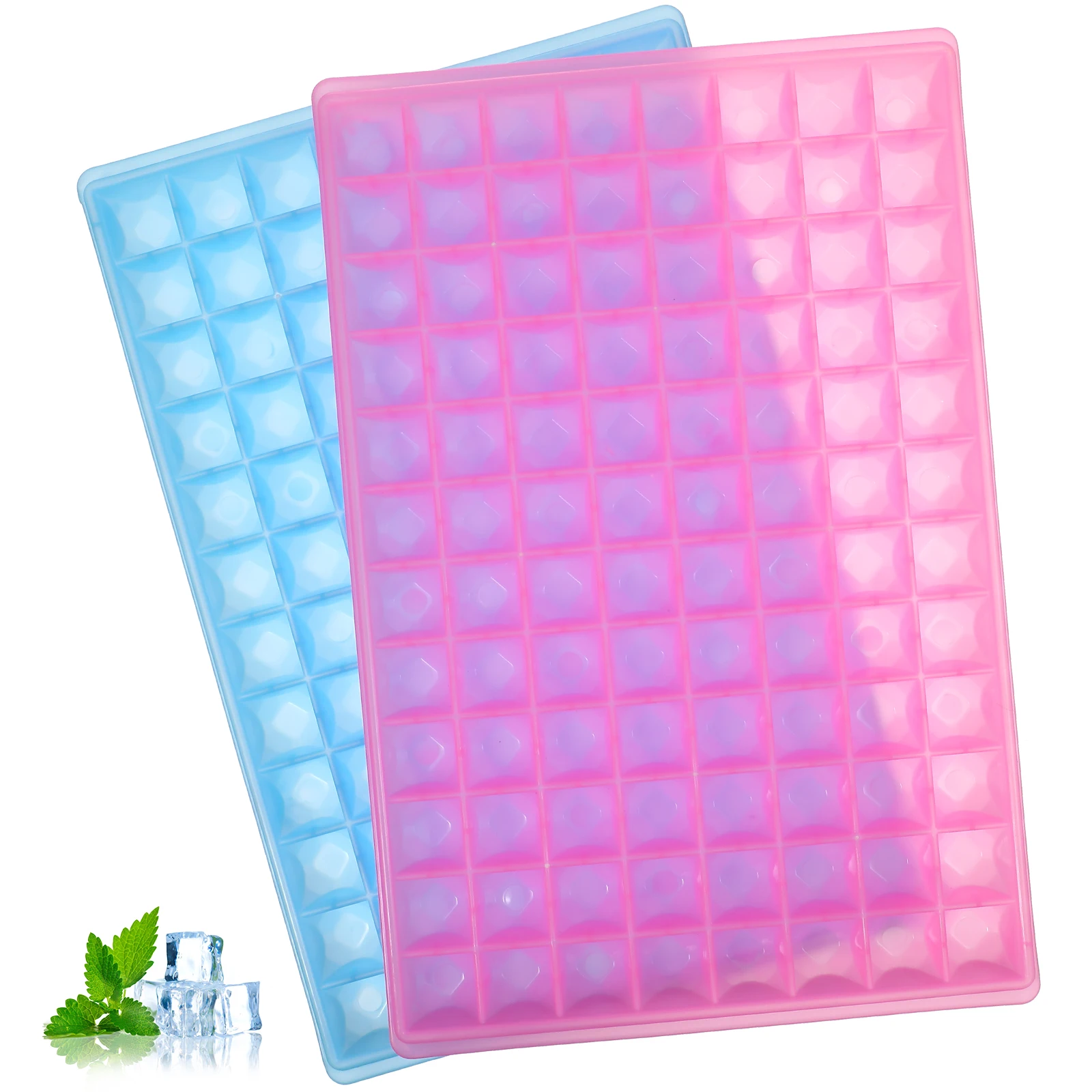 2pcs Ice Cube Trays Maker Large Molds Food Grade PP Stackable Easy Release Freezer Tumbler Diamond 96 Cavities Kitchen Bar Tools
2pcs Ice Cube Trays Maker Large Molds Food Grade PP Stackable Easy Release Freezer Tumbler Diamond 96 Cavities Kitchen Bar Tools