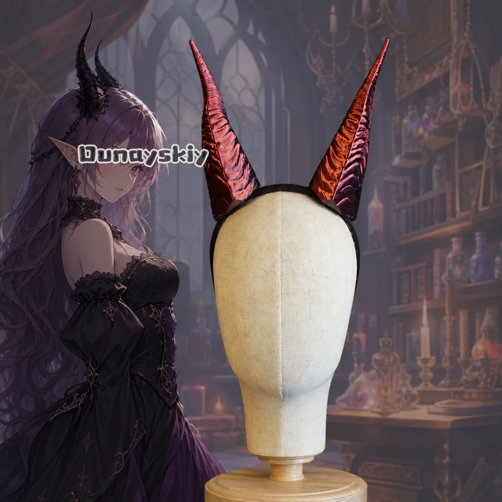 KS*2Red Pointy Devil Horns Cosplay Headband Gothic Demon Horns Headwear For Halloween Party Fantasy Costume Accessories Party
KS*2Red Pointy Devil Horns Cosplay Headband Gothic Demon Horns Headwear For Halloween Party Fantasy Costume Accessories Party