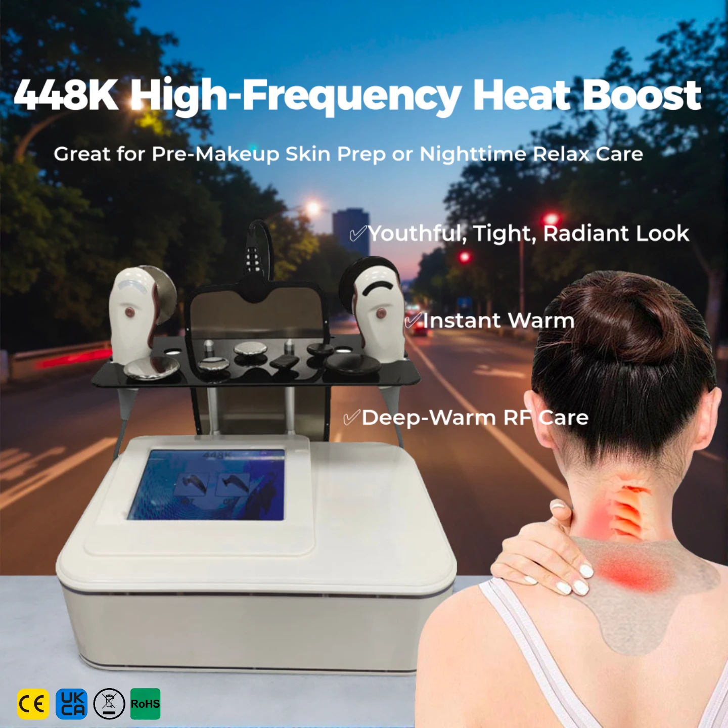 Portable 448KHz CET RET Radio Frequency Machine for Facial Lifting And Body Slimming Salon And Home Spa Equipment
Portable 448KHz CET RET Radio Frequency Machine for Facial Lifting And Body Slimming Salon And Home Spa Equipment