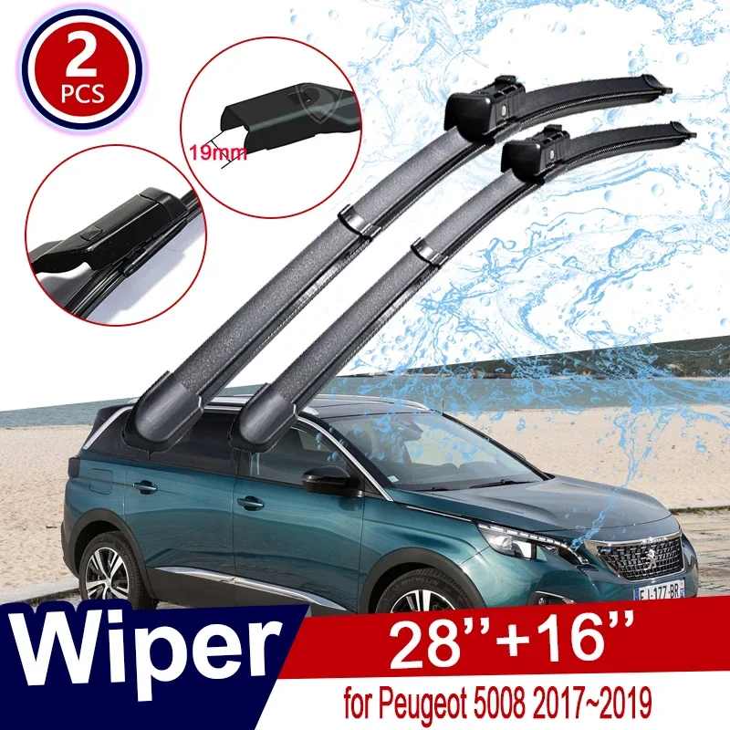 For Peugeot 5008 T87 2017~2022 2018 2019 2020 2021 Frameless Rubber Wiper Snow Scraping Front Windshield Brushes Car Accessories
For Peugeot 5008 T87 2017~2022 2018 2019 2020 2021 Frameless Rubber Wiper Snow Scraping Front Windshield Brushes Car Accessories