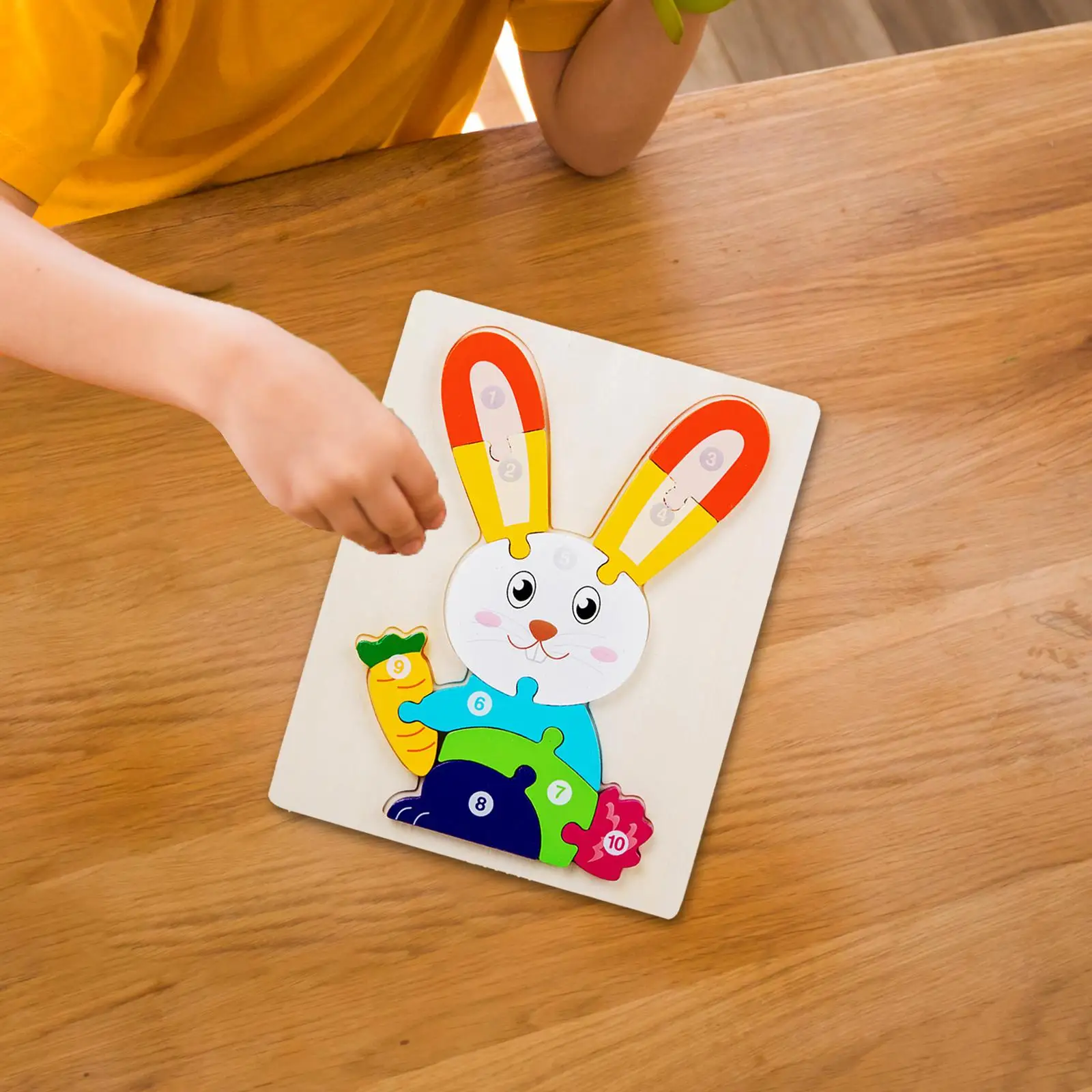 Montessori Toy Wooden Animal Puzzles Fine Motor Skills Developmental ,Color Sorting Block Rabbit Shape for kids
Montessori Toy Wooden Animal Puzzles Fine Motor Skills Developmental ,Color Sorting Block Rabbit Shape for kids