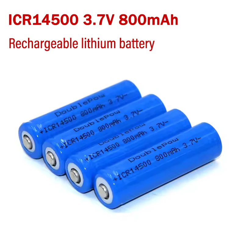14500 Battery 3.7V 800mAh Rechargeable Lithium Batteries for LED Solar Light Digital Camera Toys Flashlight AA Cell
14500 Battery 3.7V 800mAh Rechargeable Lithium Batteries for LED Solar Light Digital Camera Toys Flashlight AA Cell