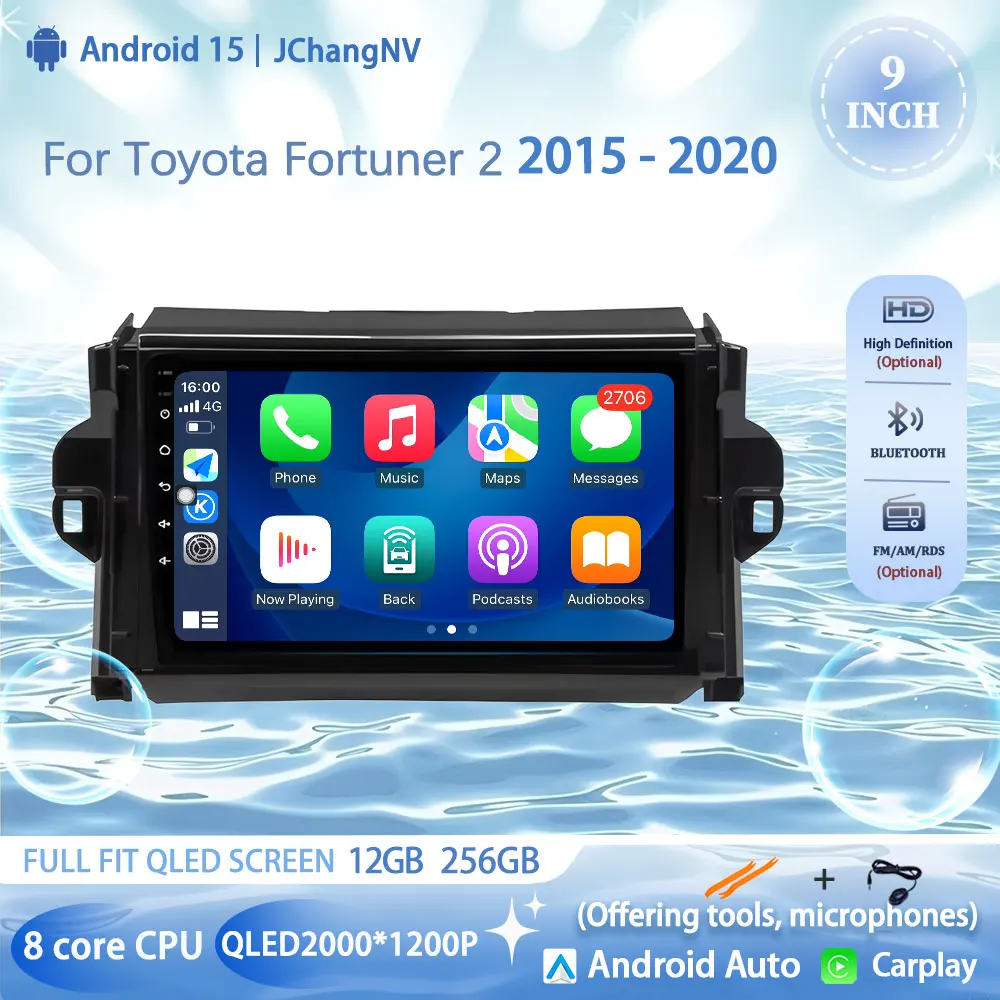 Автомобильный радиоприемник Android 15, GPS Carplay, мультимедийный плеер, навигация, авто головное устройство для Toyota Fortuner 2 2015 2016 2017 2018 2019 202
Автомобильный радиоприемник Android 15, GPS Carplay, мультимедийный плеер, навигация, авто головное устройство для Toyota Fortuner 2 2015 2016 2017 2018 2019 202
