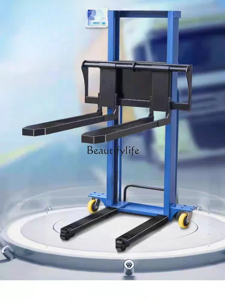 Electric truck-mounted forklift portable one-ton automatic hand lift truck
Electric truck-mounted forklift portable one-ton automatic hand lift truck