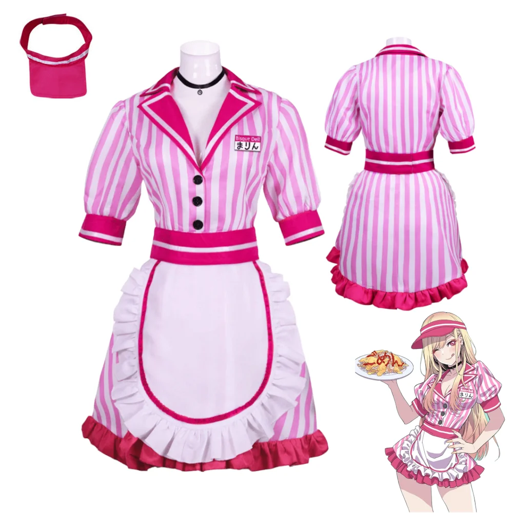 Marin Kitagawa Cosplay Costume My Dress-Up Darling Marin Waitress Uniform Anime Maid Dress Halloween Carnival Party Outfit
Marin Kitagawa Cosplay Costume My Dress-Up Darling Marin Waitress Uniform Anime Maid Dress Halloween Carnival Party Outfit