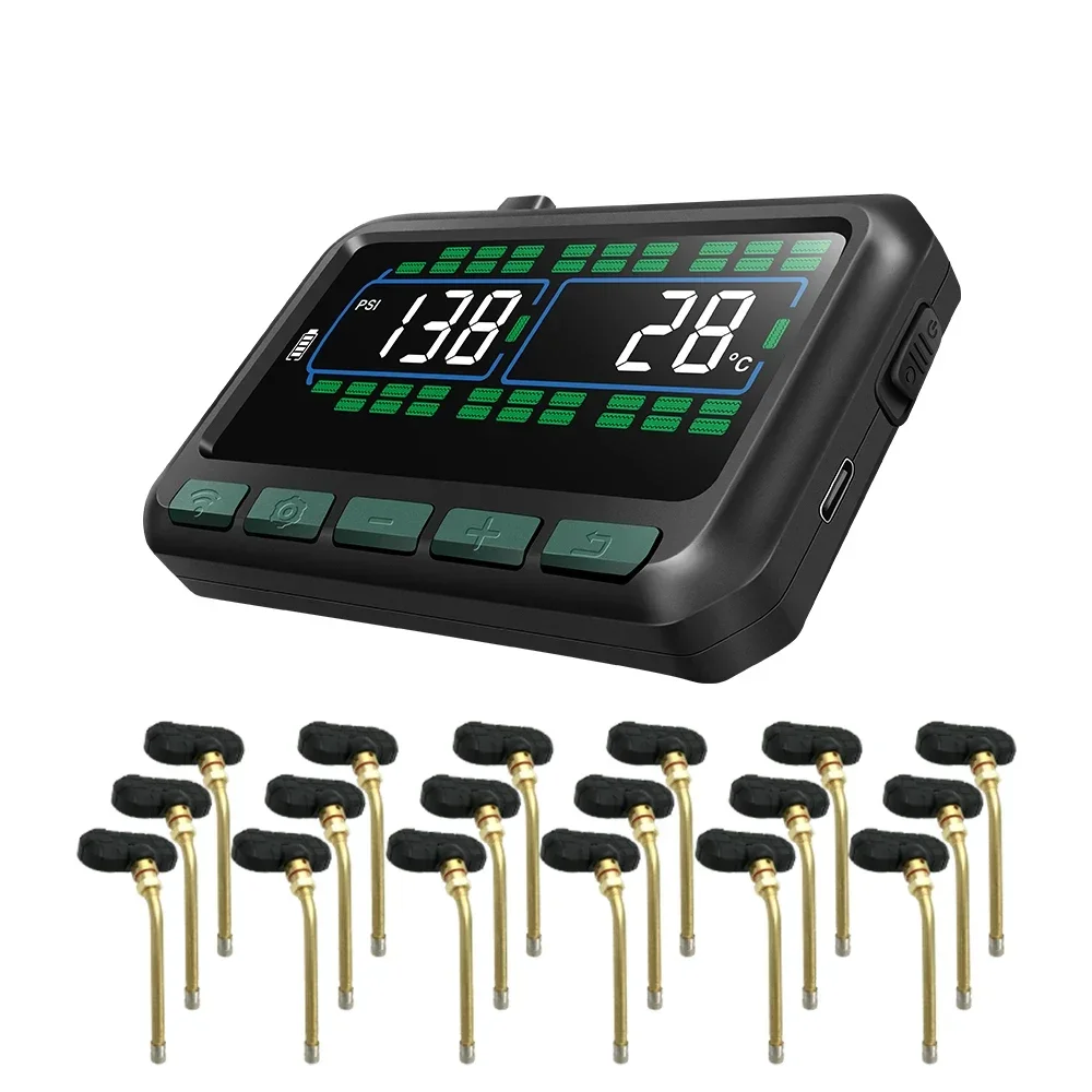 Wheels Tire Pressure Sensor for Truck Bus TPMS Tire Pressure Monitoring System for RV Truck 18
Wheels Tire Pressure Sensor for Truck Bus TPMS Tire Pressure Monitoring System for RV Truck 18