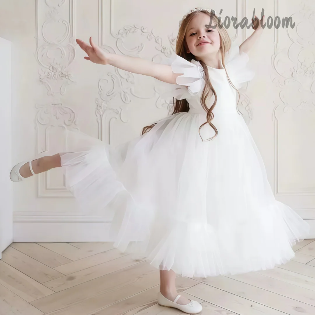 Custom Multi-Color Girls' Formal Dress White Tulle Flower Girl Gown Women's Wedding Party Attire Dress свадебное платье
Custom Multi-Color Girls' Formal Dress White Tulle Flower Girl Gown Women's Wedding Party Attire Dress свадебное платье