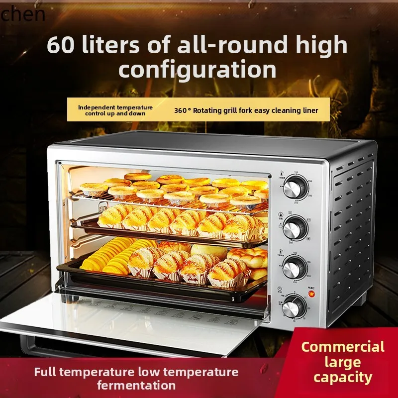HTT Multifunctional Electric Oven Fully Automatic Large Large Capacity 48L60L Liter Special Electric Oven Baking Hot Air Oven
HTT Multifunctional Electric Oven Fully Automatic Large Large Capacity 48L60L Liter Special Electric Oven Baking Hot Air Oven