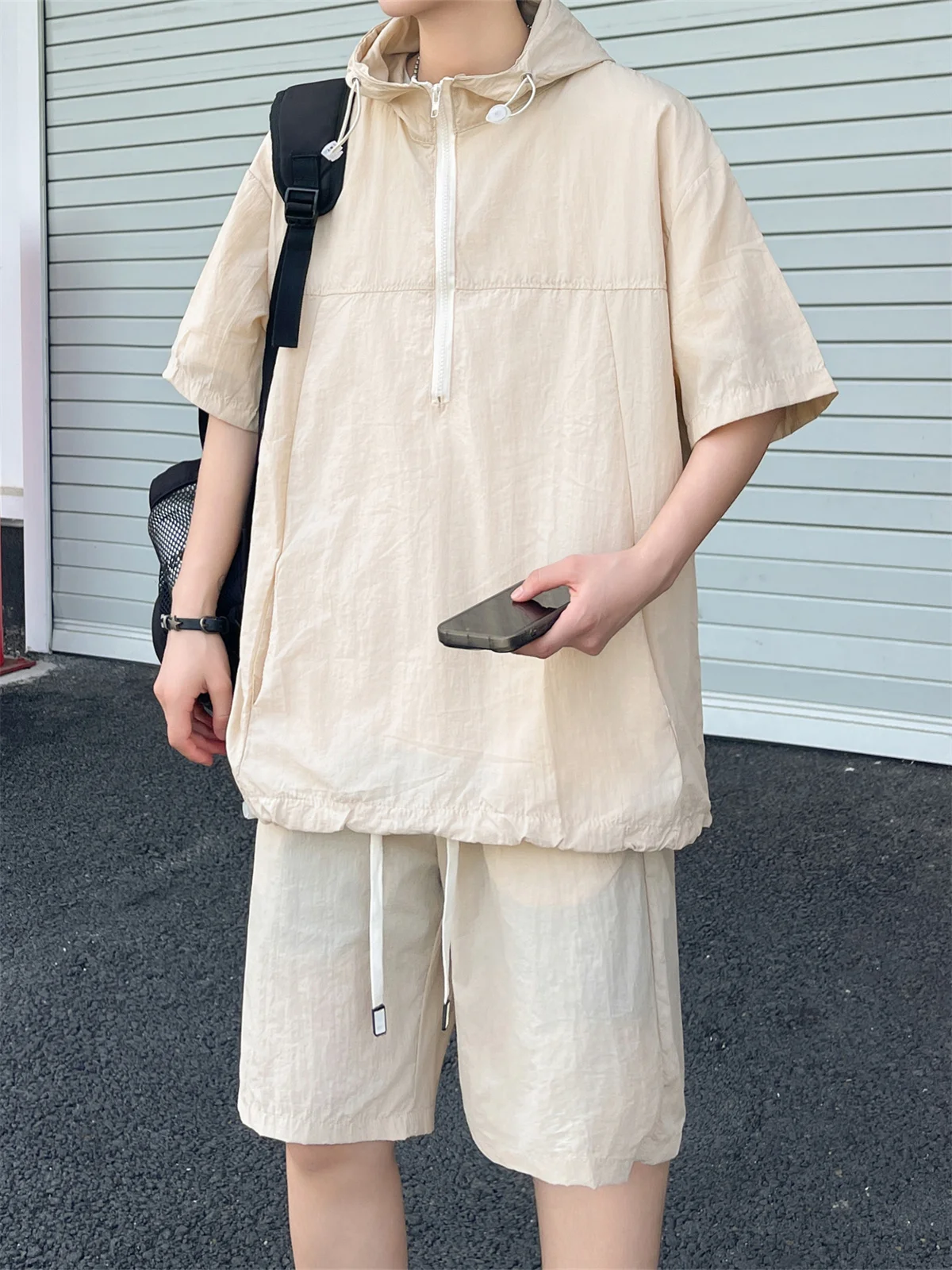Qui Dry Ice Silk orts Мужская повседневная свободная футболка на молнии со све Sli Ice Silk Hat Set Summer Youth Faion
Qui Dry Ice Silk orts Мужская повседневная свободная футболка на молнии со све Sli Ice Silk Hat Set Summer Youth Faion