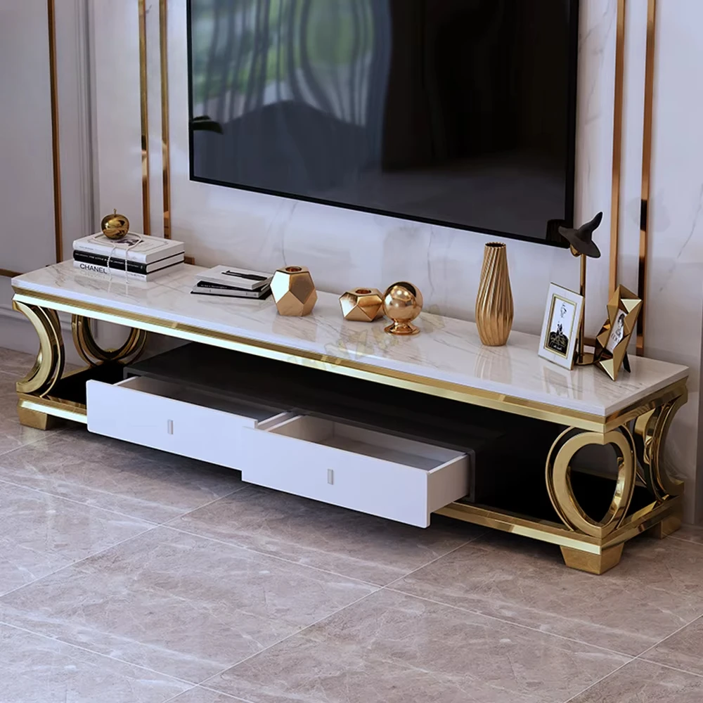 Metal TV Cabinet Set Luxury TV Table Heart Shape New Design New Modern TV Stand
Metal TV Cabinet Set Luxury TV Table Heart Shape New Design New Modern TV Stand