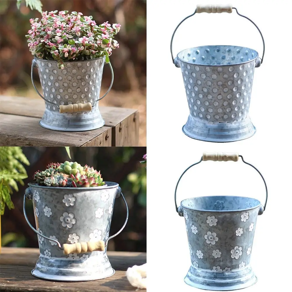 Retro Style Iron Art Handled Flowerpot Base White Dot Flower Container Garden Ornament Home Decoration Flower Pot
Retro Style Iron Art Handled Flowerpot Base White Dot Flower Container Garden Ornament Home Decoration Flower Pot