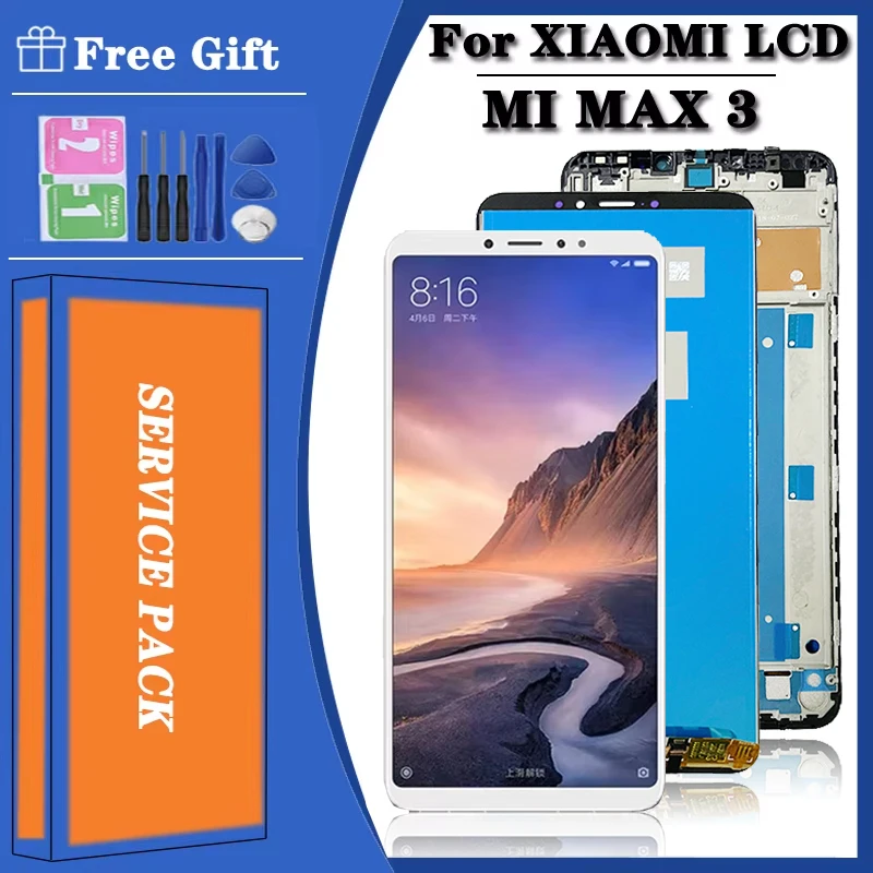 6.9"Tested Display For Xiaomi Max3 Max 3 LCD Display Touch Digitizer Assembly For Xiaomi Mi Max 3 Mi Max3 LCD With Frame
6.9"Tested Display For Xiaomi Max3 Max 3 LCD Display Touch Digitizer Assembly For Xiaomi Mi Max 3 Mi Max3 LCD With Frame
