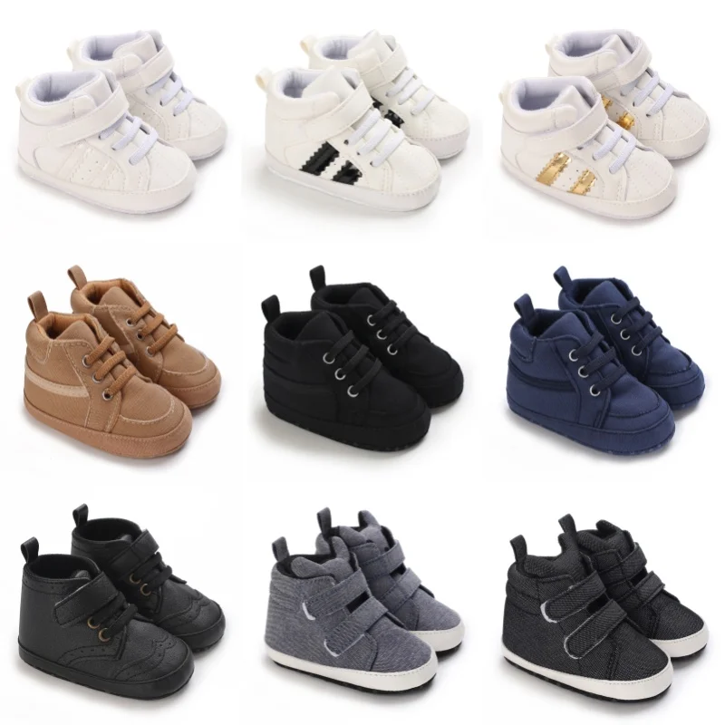 Baby Learning Walk Shoes, Striped PU Sports Shoes for Infants 0-18M, Soft Sole Lightweight Casual Footwear
Baby Learning Walk Shoes, Striped PU Sports Shoes for Infants 0-18M, Soft Sole Lightweight Casual Footwear