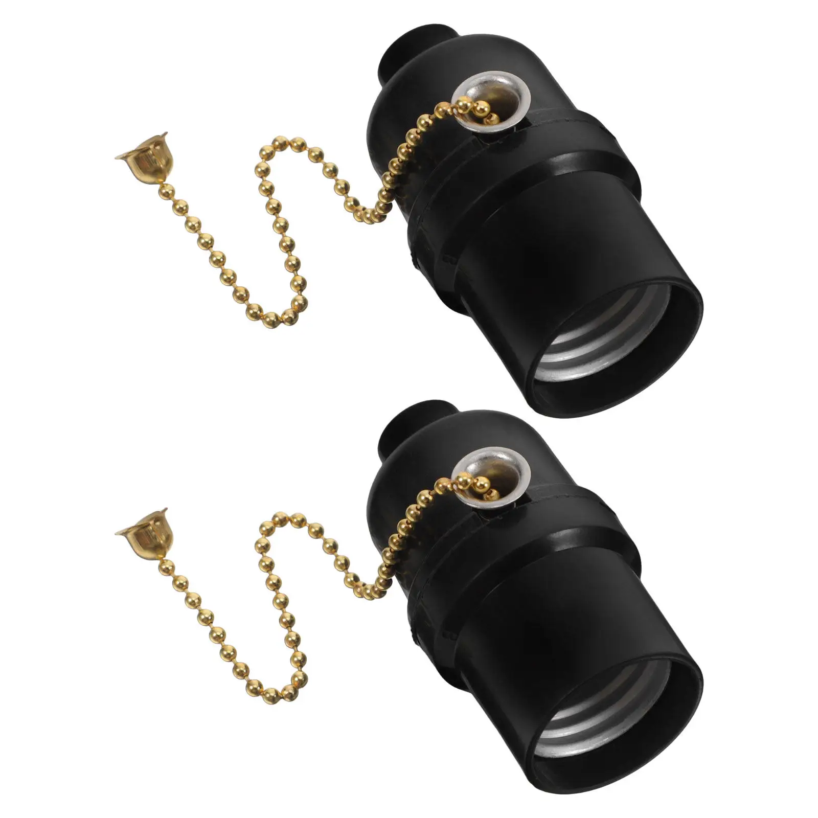 2Pcs Black E26 Pull Chain Lamp Socket Retro Bulb Holder Floor Table Lamp Replacement Lighting Accessory Lampholder Pull Cord
2Pcs Black E26 Pull Chain Lamp Socket Retro Bulb Holder Floor Table Lamp Replacement Lighting Accessory Lampholder Pull Cord
