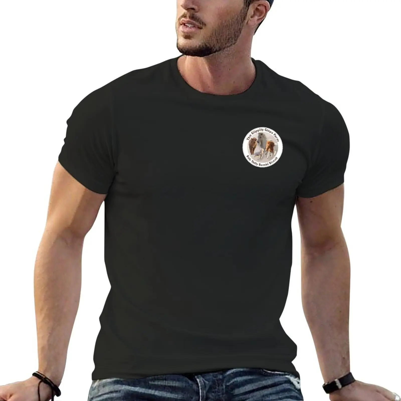 (Smaller Logo) The Clippity Clops Farm T-Shirt summer tops sweat anime tshirt workout shirts for men
(Smaller Logo) The Clippity Clops Farm T-Shirt summer tops sweat anime tshirt workout shirts for men