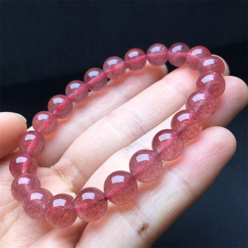 8.6MM Natural Strawberry Quartz Pendant Bracelet Fashion Gemstone Crystal Jewelry For Women Holiday Gift 1PCS
8.6MM Natural Strawberry Quartz Pendant Bracelet Fashion Gemstone Crystal Jewelry For Women Holiday Gift 1PCS