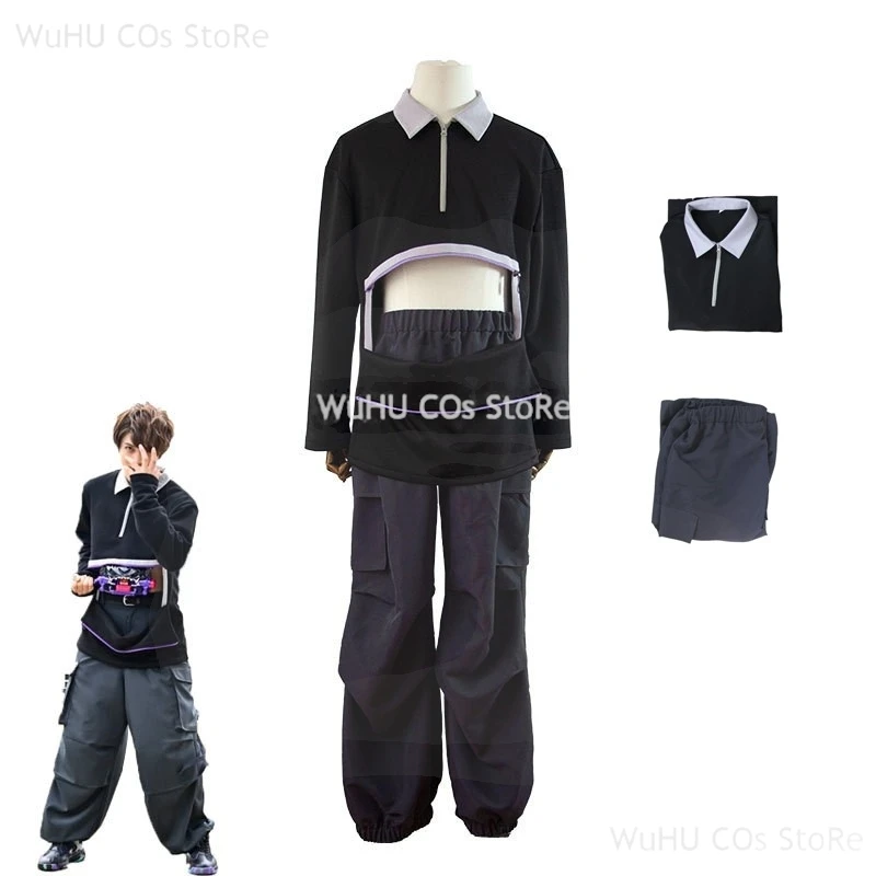 Masked Rider Eternal Cosplay Mantle Top Pant Black Daily Suit Men Halloween Party Roleplay Bitter Gavv Cosplay Costume
Masked Rider Eternal Cosplay Mantle Top Pant Black Daily Suit Men Halloween Party Roleplay Bitter Gavv Cosplay Costume