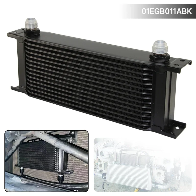 Universal AN10 Oil Cooler 15/22 Row 248MM 7/8"-14 UNF Engine Transmission MOCAL Style Aluminum Black/Silver
Universal AN10 Oil Cooler 15/22 Row 248MM 7/8"-14 UNF Engine Transmission MOCAL Style Aluminum Black/Silver