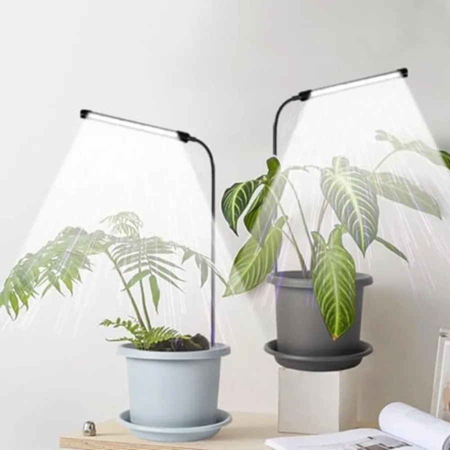 Grow Light 2 Pack, 6000K Full Spectrum Gooseneck Growing Lamp for Indoor Bonsai Pot Succulents Micro Greens Mini Plants, Dimmab
Grow Light 2 Pack, 6000K Full Spectrum Gooseneck Growing Lamp for Indoor Bonsai Pot Succulents Micro Greens Mini Plants, Dimmab