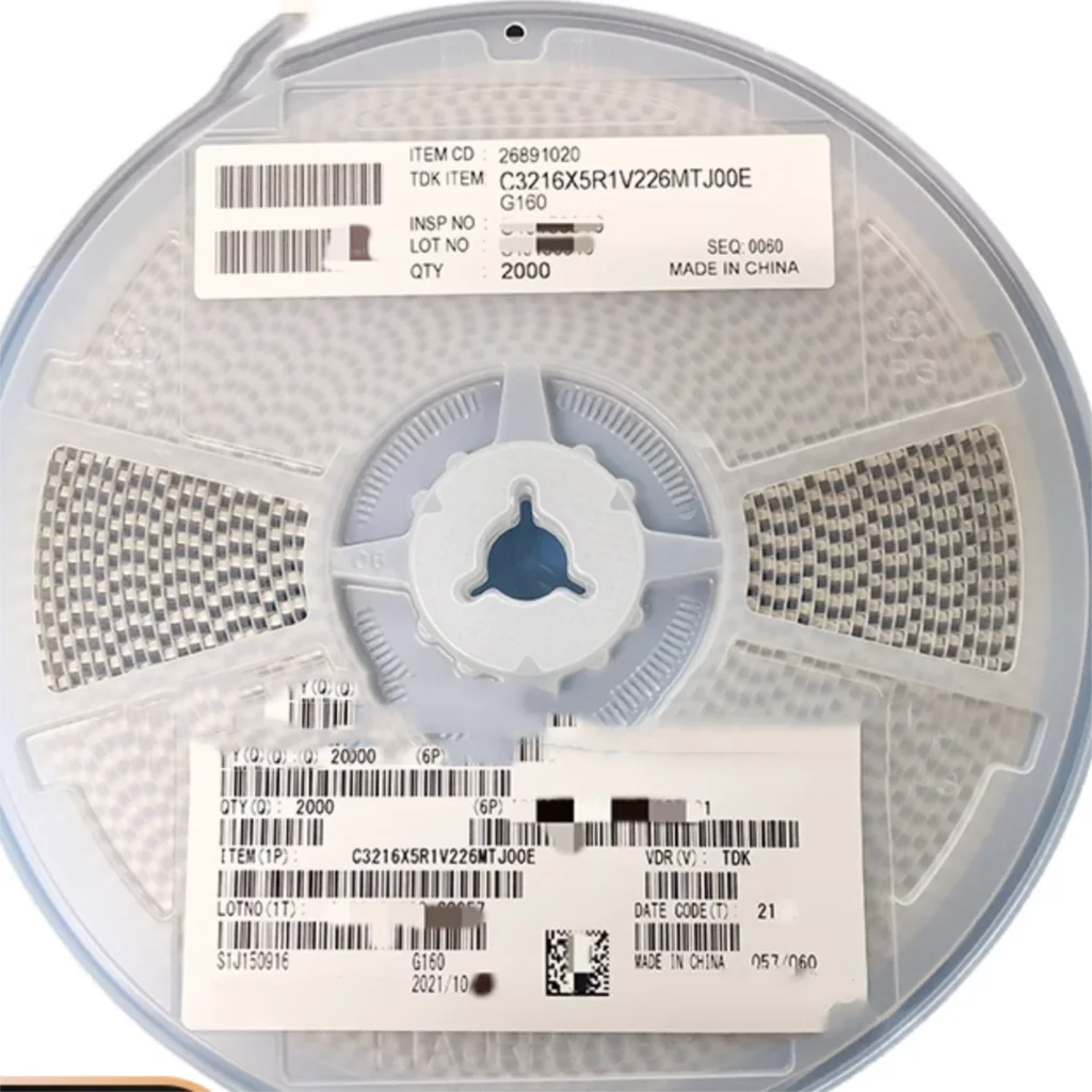 2000PCS/LOT C3216X5R1V226MTJ00E 35V 1206 22UF X5R 20% SMT Capacitance MLCC
2000PCS/LOT C3216X5R1V226MTJ00E 35V 1206 22UF X5R 20% SMT Capacitance MLCC