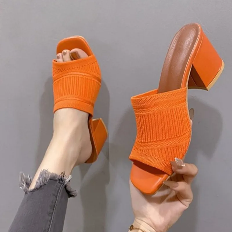Women's Casual Soft High Heel Sandals Black Mules Summer Slippers Outdoor Shoes Open Toe
Women's Casual Soft High Heel Sandals Black Mules Summer Slippers Outdoor Shoes Open Toe