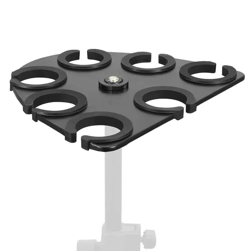 Free Shipping Multi Mic Holder for Wired and Wireless Mics, Organizes Up to 7 Mics, Aluminum, Black
Free Shipping Multi Mic Holder for Wired and Wireless Mics, Organizes Up to 7 Mics, Aluminum, Black