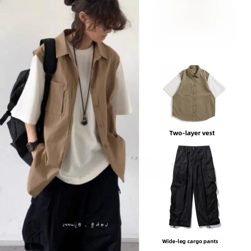 Loose Men's Workwear Shirt Short Sleeve Retro Street Style Casual Trendy Youthful Design Japanese Style Fashion Set Autumn
Loose Men's Workwear Shirt Short Sleeve Retro Street Style Casual Trendy Youthful Design Japanese Style Fashion Set Autumn